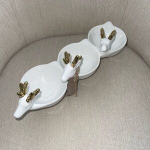 Reindeer 3 Section Serving Bowls